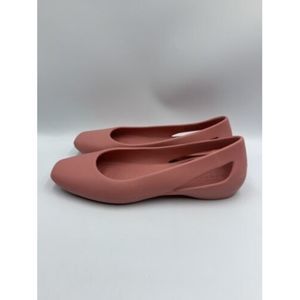 CROCS Sloane Flats Women’s Size 7 Blossom Pink Slip On Shoes (205873) Casual